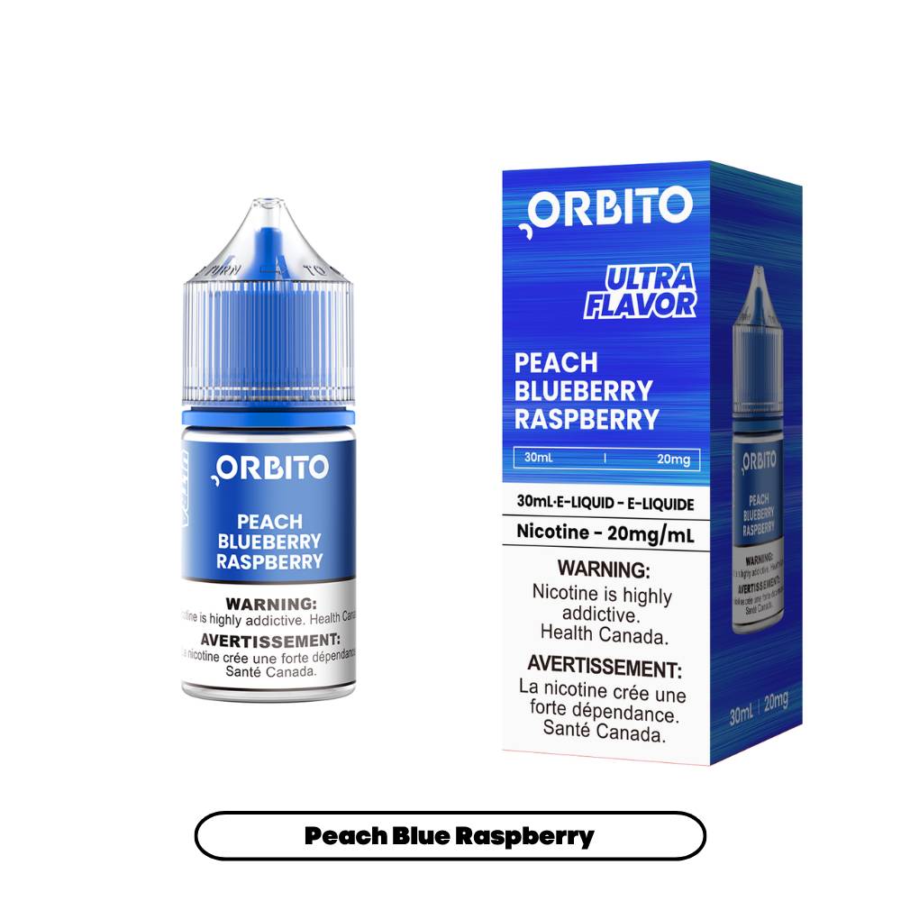 ORBITO Ultra Flavor Nic Salt 30mL - Peach Blueberry Raspberry